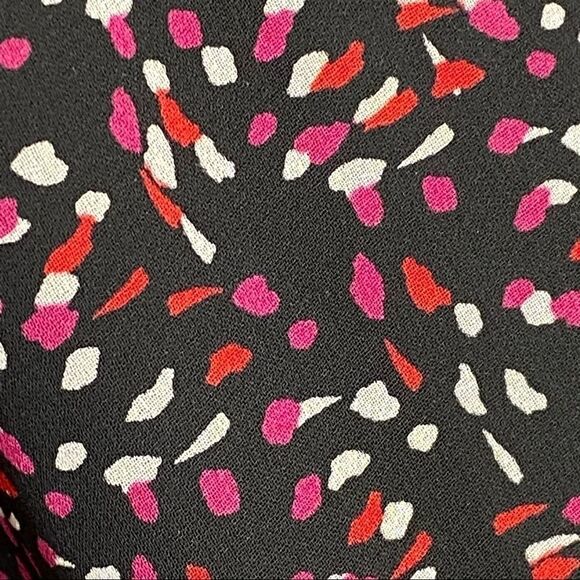 Express abstract print long sleeve surplice romper - Picture 7 of 16